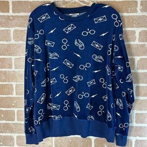 Harry Potter sweater Wizarding World navy blue Large